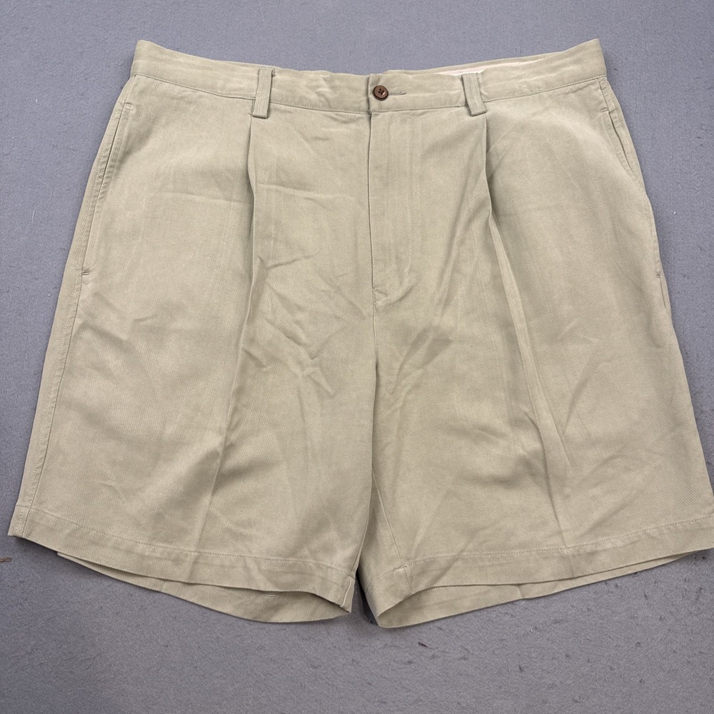 Tommy Bahama Men's 36 green 100 Silk Dressy Casual 9" Classic Shorts